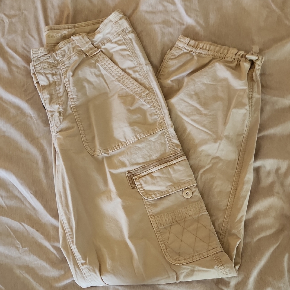 American Eagle Outfitters Beige Cargo Pants